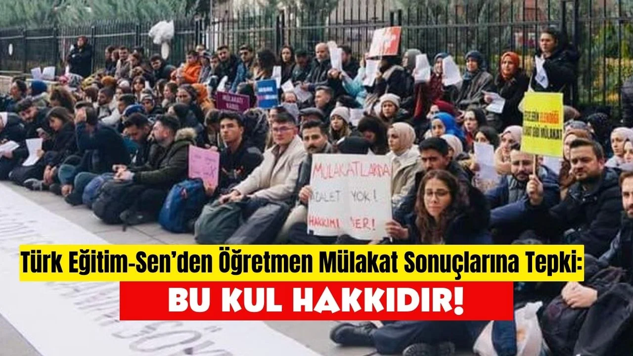 Türk Eğitim-Sen Genel Başkanı Talip Geylan, öğretmen mülakat sonuçlarının açıklanmasının ardından bir basın açıklaması yaptı.