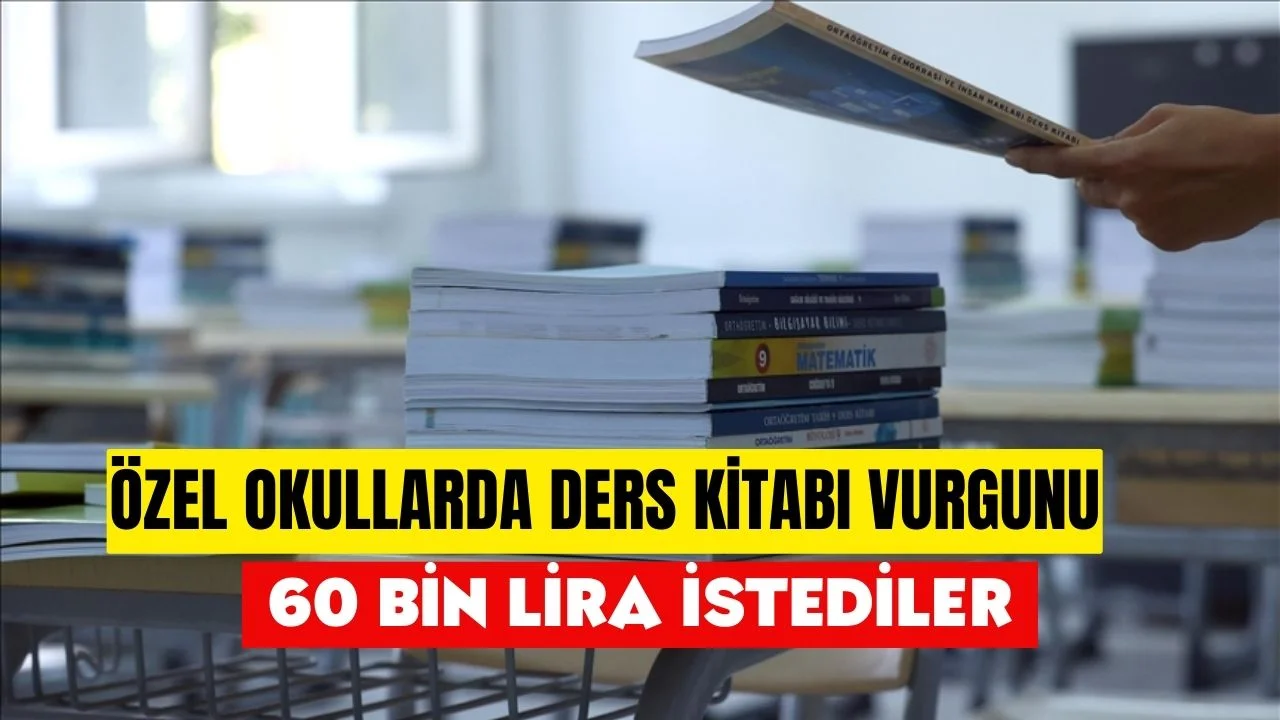 Gazeteci Zafer Şahin, özel okullarda velilerden 60 bin liraya kadar “ders kitabı ücreti” talep edildiğini açıkladı.