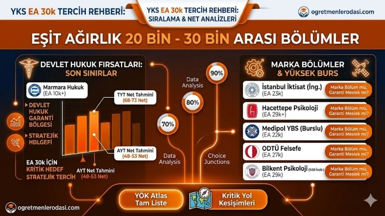 Eşit Ağırlık 30 Bin Bölümleri! 2026 YKS Tercih Rehberi!