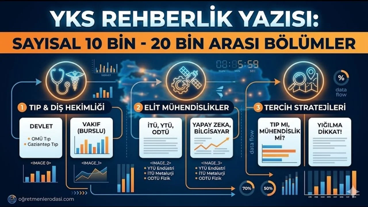 sayısal 20 bin sıralama ile alan bölümler