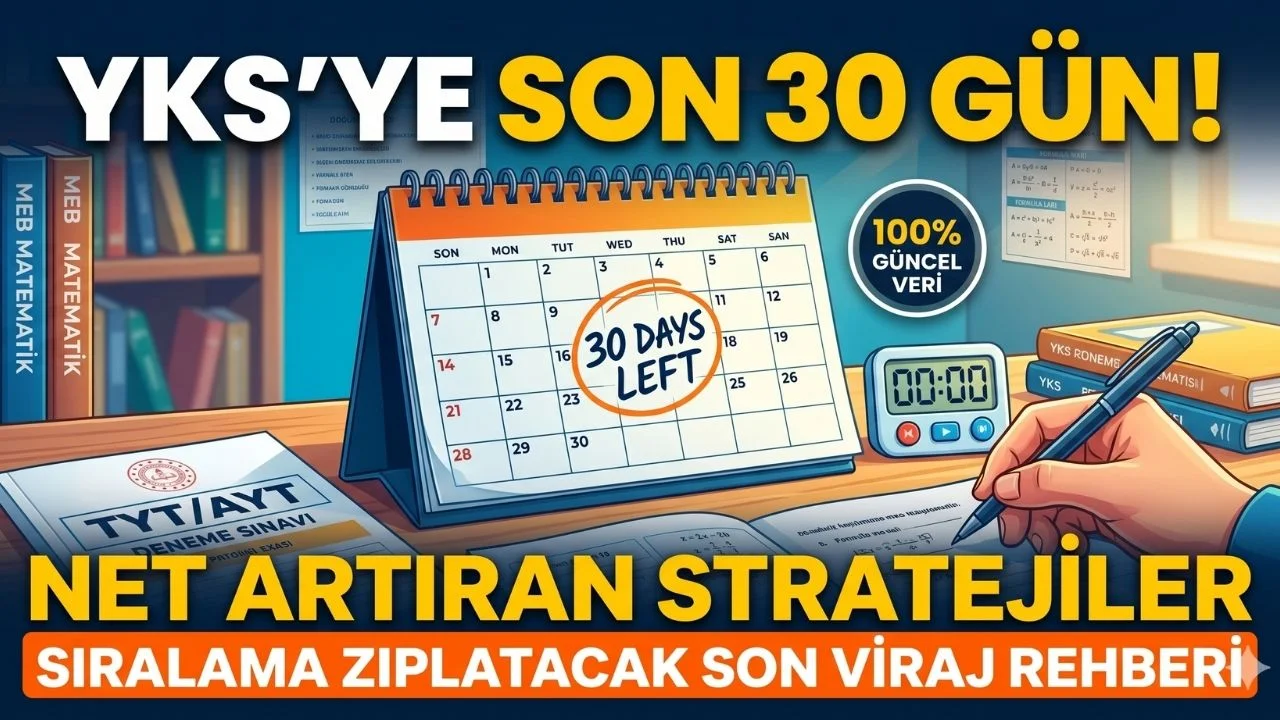 YKS’ye 30 Gün Kala Ne Yapılmalı? Sıralama Zıplatacak Son Viraj Rehberi