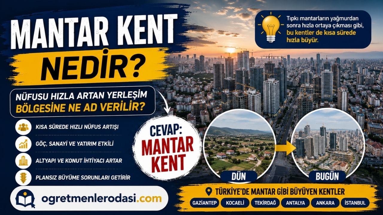Mantar kent ne demek? Nüfusu hızla artan yerleşim bölgelerine neden mantar kent denir? Türkiye'de hızla büyüyen şehirler ve şehirleşme hakkında merak edilenler...
