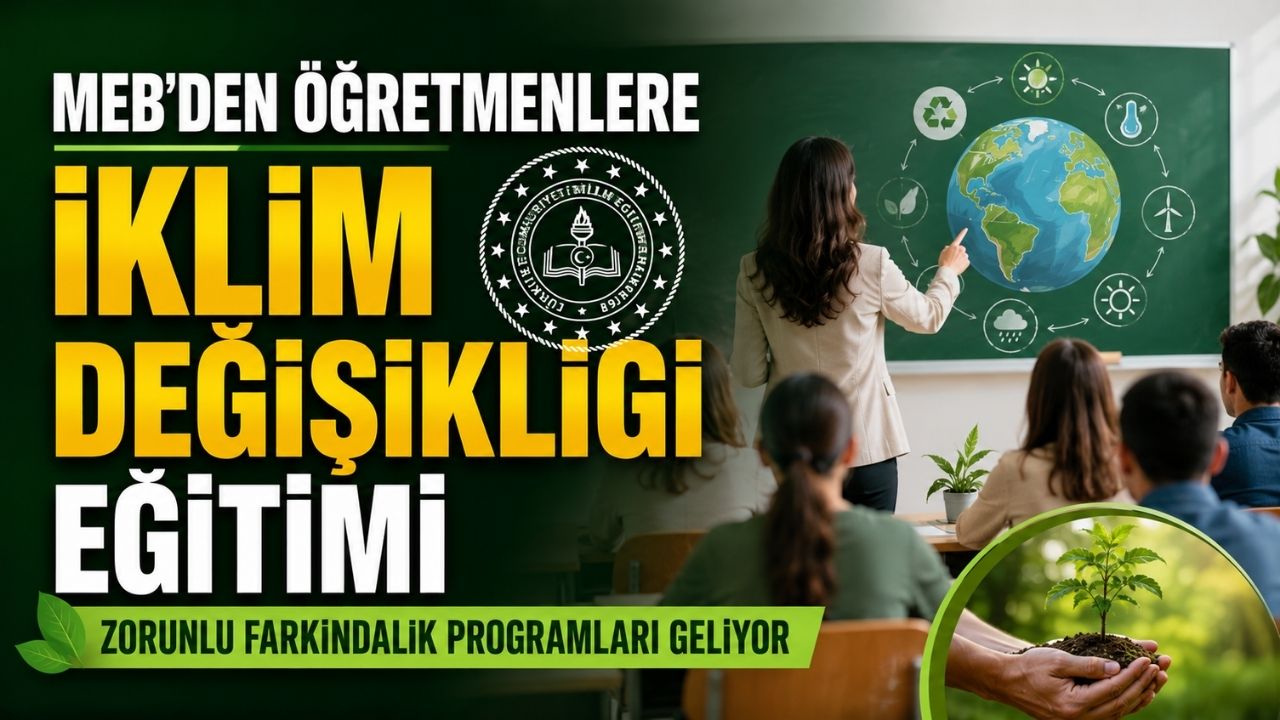 MEB'den Öğretmenlere İklim Değişikliği Eğitimi: Zorunlu Programlar Geliyor