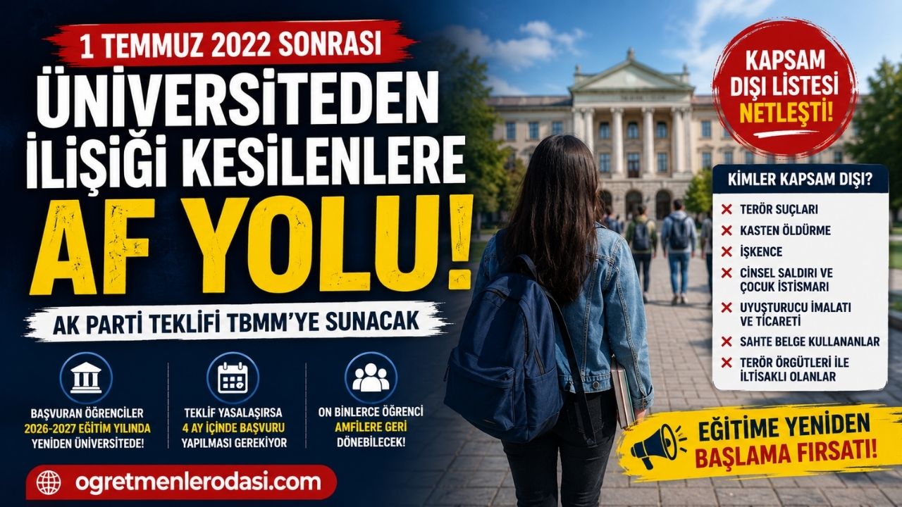 Üniversite Öğrencilerine Af Geliyor! AK Parti Teklifi TBMM'ye Sunuyor