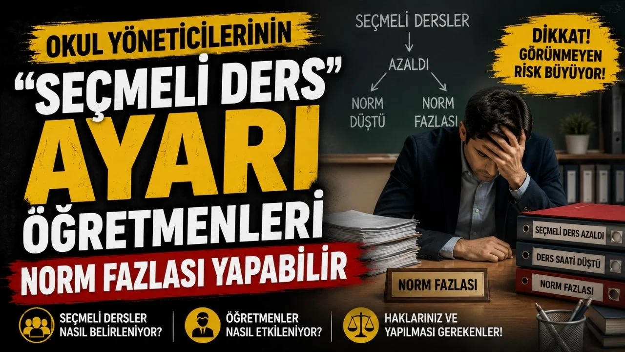 Okul Yöneticilerinin "Seçmeli Ders" Ayarı Öğretmenleri Norm Fazlası Yapabilir
