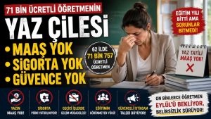 71 Bin Ücretli Öğretmen Yaz Tatilinde Maaşsız Kaldı! Sigorta ve Güvence Sorunu Yeniden Gündemde