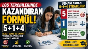 LGS Tercihlerinde Kazandıran Formül! Uzmanlardan “5+1+4” Stratejisi