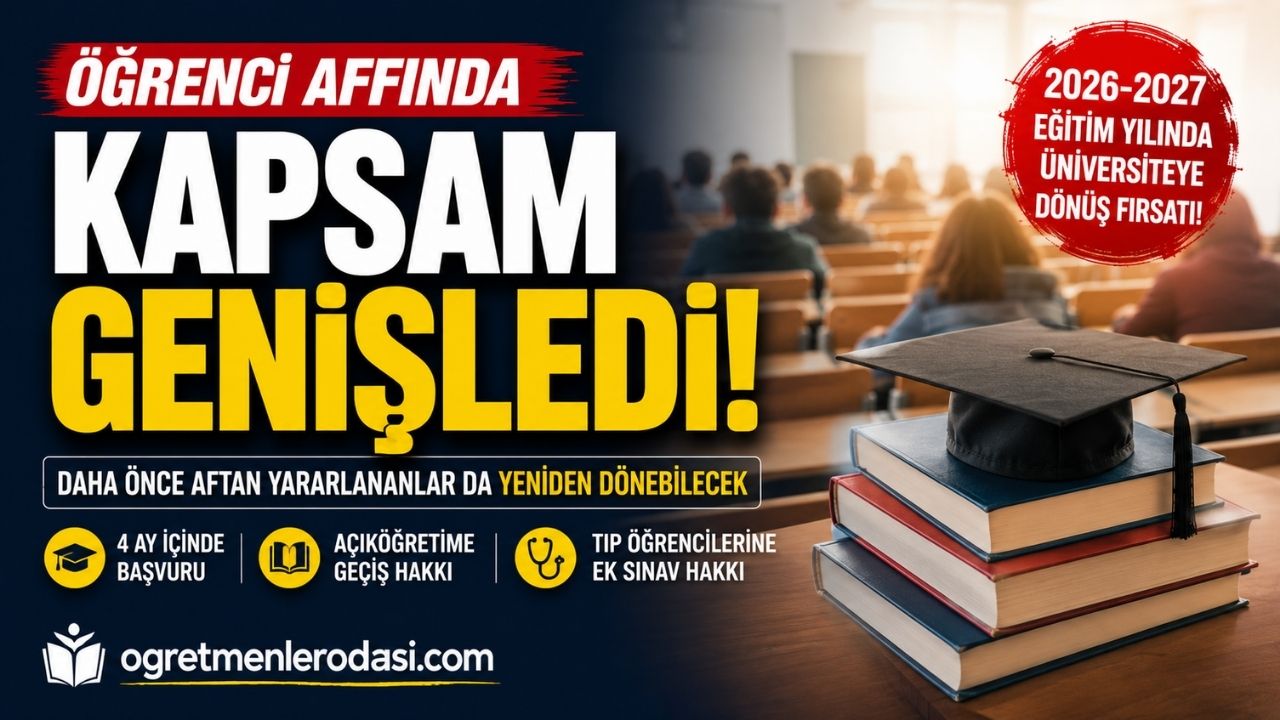 Öğrenci Affında Kapsam Genişledi! Daha Önce Aftan Yararlananlara da Yeni Hak